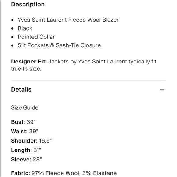 Yves Saint Laurent cardigan coat - Picture 8 of 8